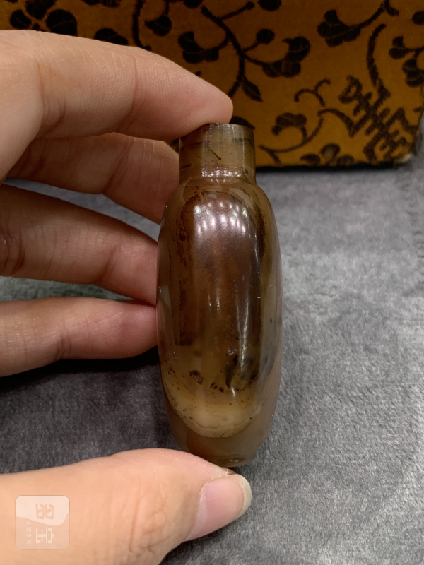 清玛瑙鼻烟壶 - 图3